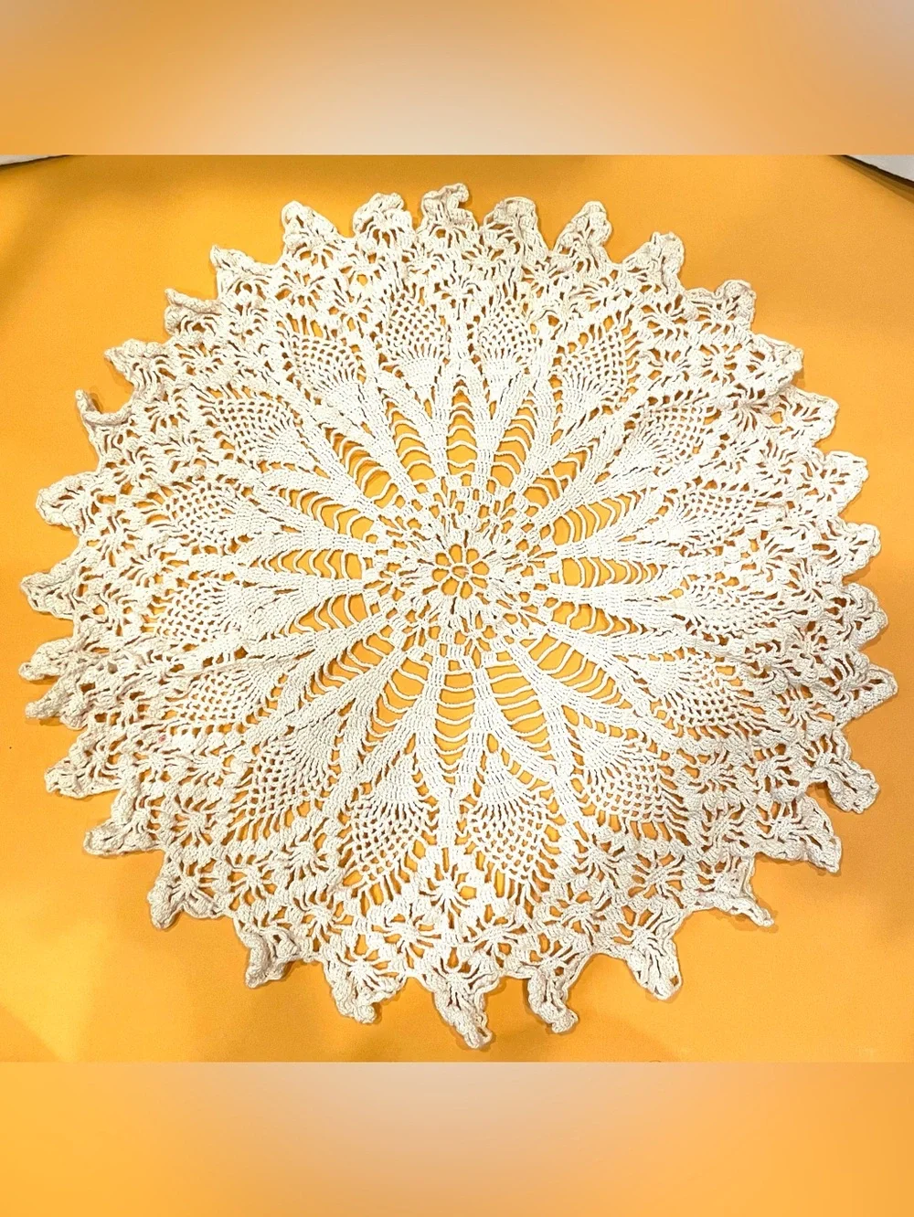 21” Vintage Handmade Doily